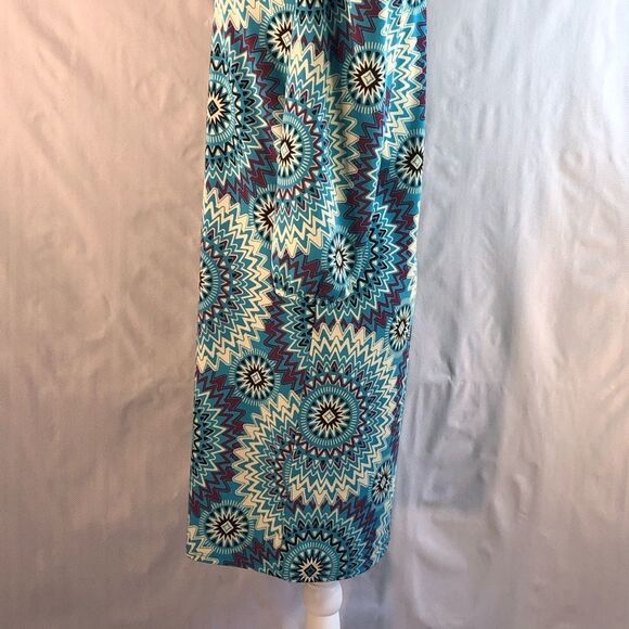 Felicity & Coco Jersey Multi Color Shift Dress 3/4 Length Sleeves M - Picture 6 of 10